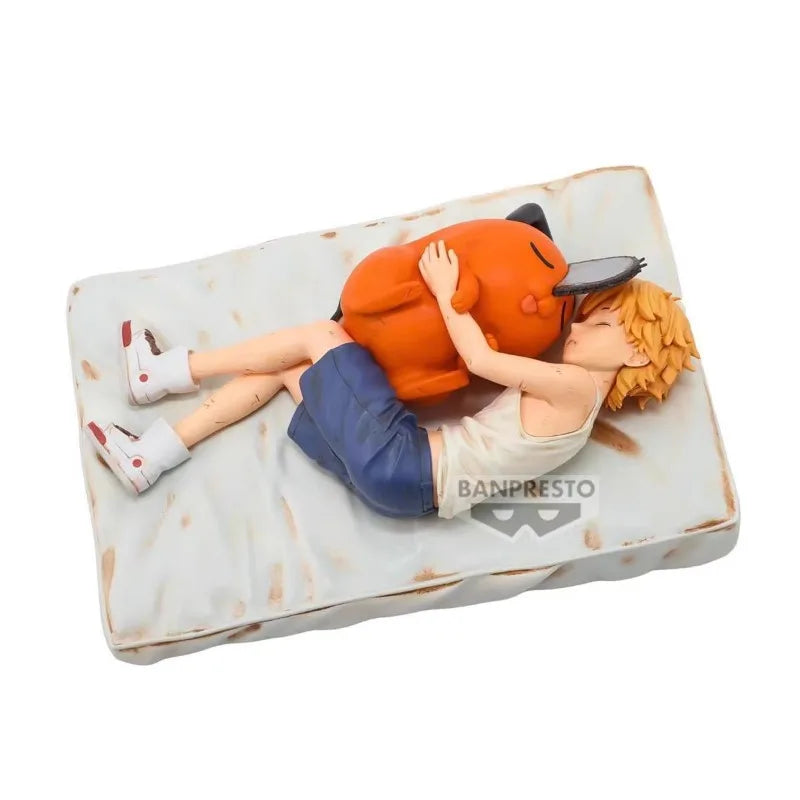 Bandai In Stock Banpresto Anime Chainsaw Man Pochita Denji Break Time Collection Vol.4 Original Action Figure Model Toy Gift DT