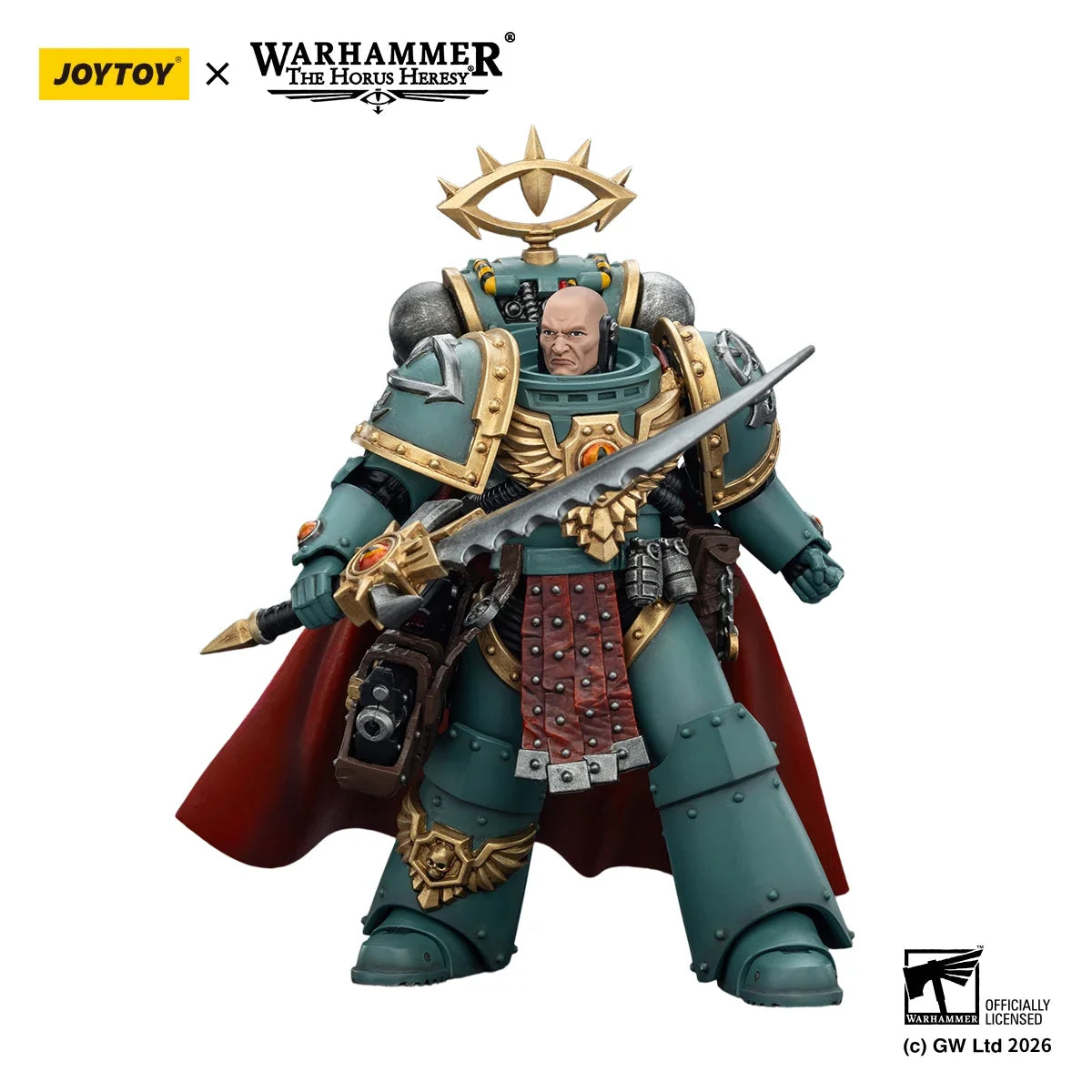【MT】Pre-sale JOYTOY Warhammer 40K Sons of Horus Tybalt Marr Captain of The 18th Company Siege Breaker 1/18 Action Figure Model