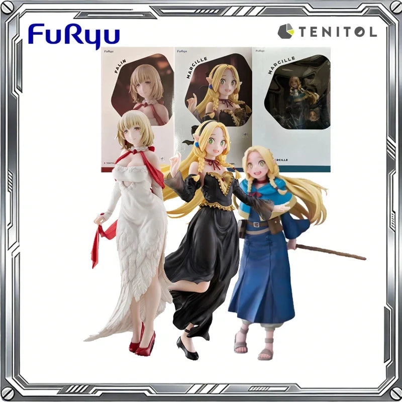 FuRyu Original TENITOL TALL Delicious in dungeon Anime Marcille Falin Dress Style Ver. Action Figure Toys Gift Collectible Model