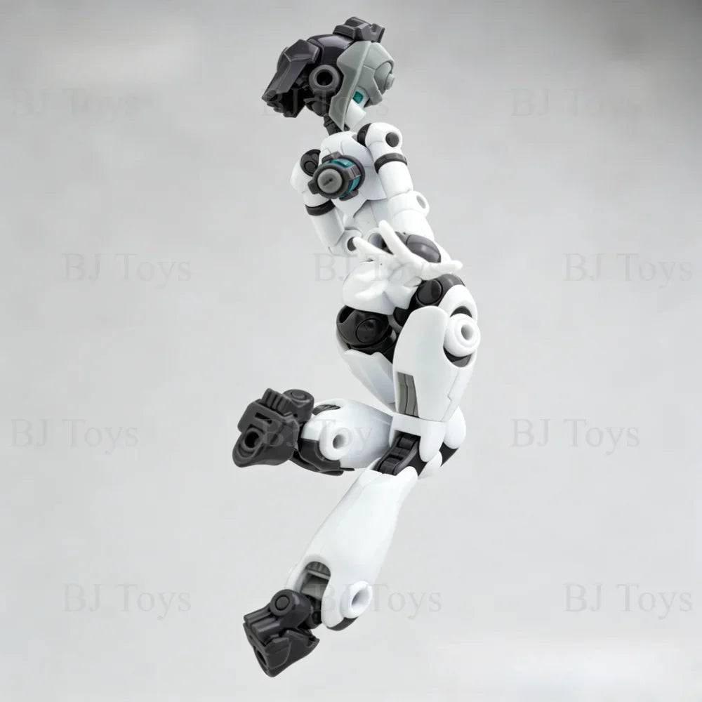 Quankai Gene Interference 2.0 Female Mecha Body, Ultra-Articulated Buildable Action Figure with Interchangeable Head Hand Parts
