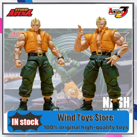 24-hour Shipping Original Arena Storm Original Toys Street Fighter ZERO3 NASH SFSA05 1/12 Action Figure Collection Toys Model