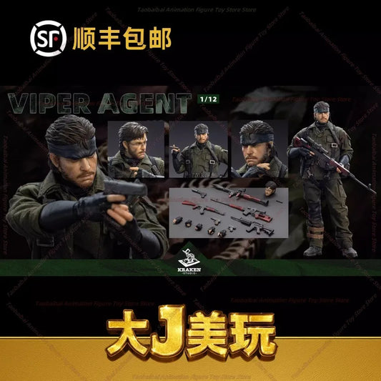 Kraken Studio Metal Equipment Viper Agent Action Figure Toy Collection Gift