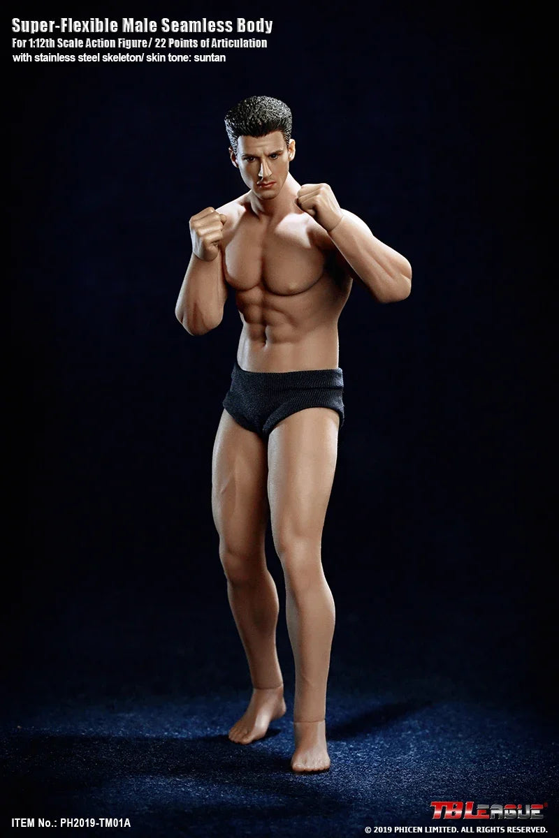 TBLeague Phicen 1/12 Scale TM01A TM02A T01A T01B T02A T02B T03A T03B T04A T04B T05A T05B Female/Male Pale/Suntan Body With Head