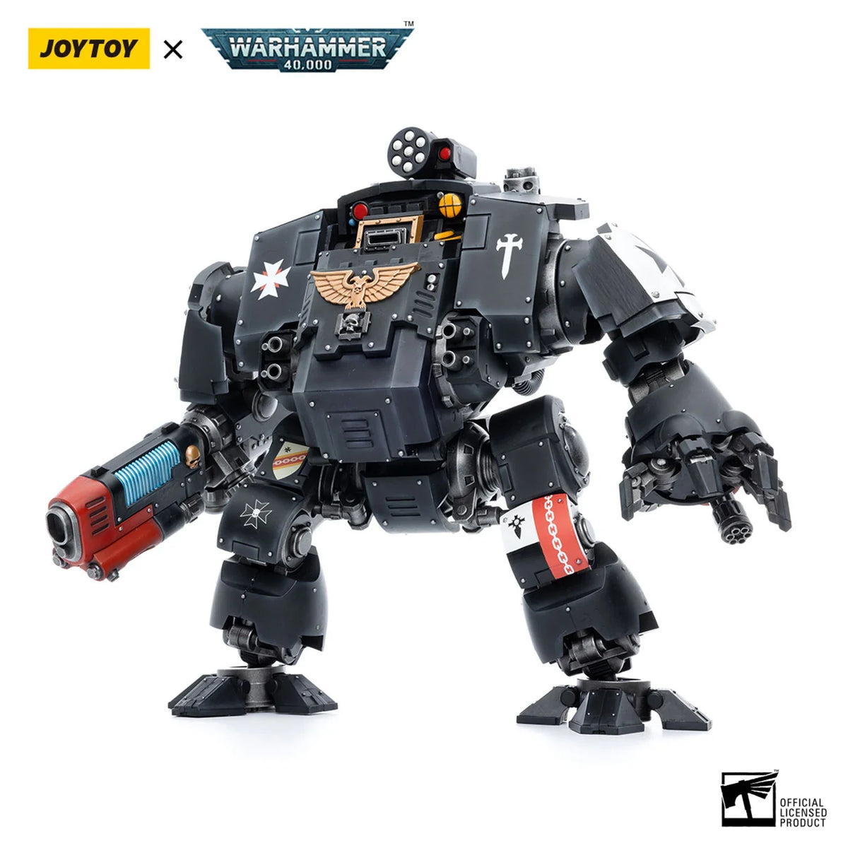 JOYTOY Warhammer 1/18 Action Figures Mecha Black Templars Redemptor Dreadnought