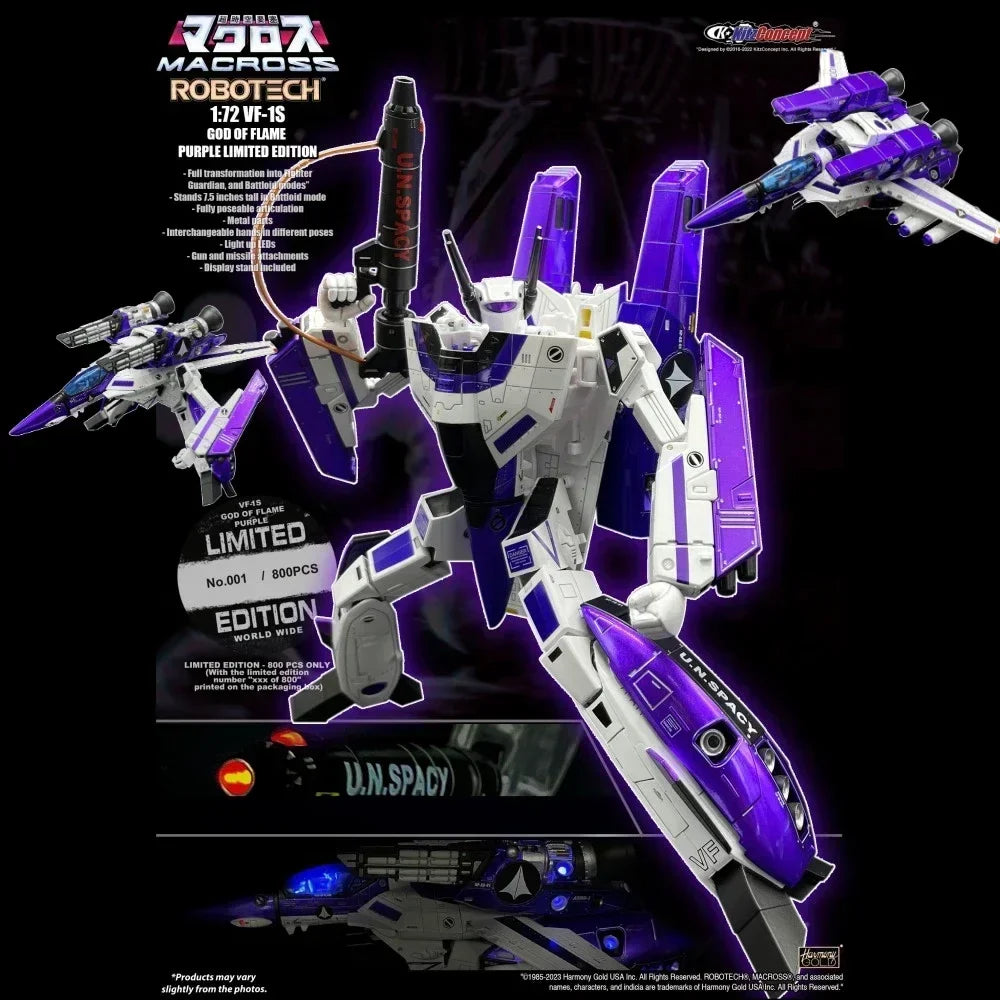 Add in-stock items to favoritesKitzConcept Macross Robotech VF-1S VF1S Limited Edition with Super Space Parts KIT Luminous LED A