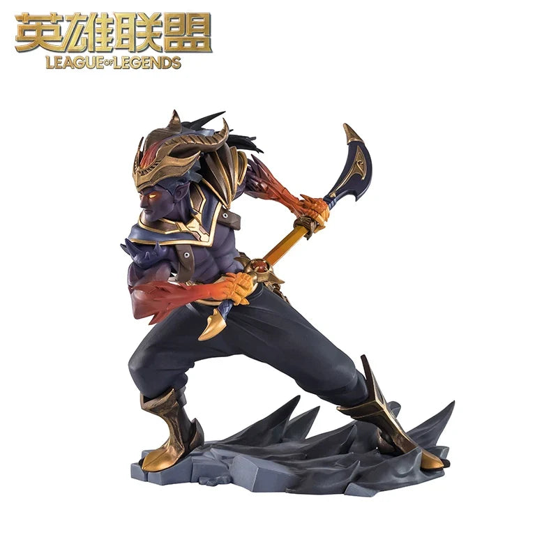Original LOL League of Legends Gwnya Sononu Raven Medium Sculpture Anime Action Doll Series Accessories Models Toys Gifts