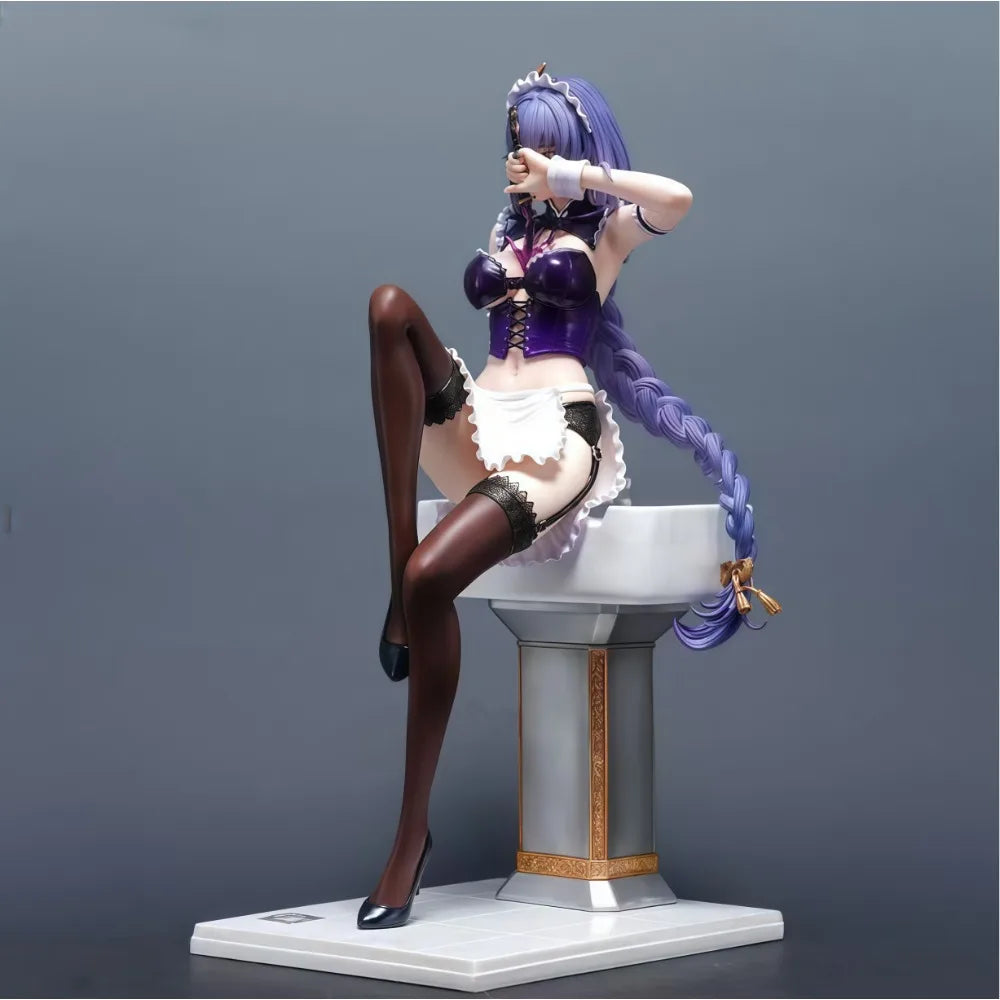 16.34in/41.5cm Anime Genshin Impact Figure Raiden Shogun Action Figures PVC Statue Model Collection Toys Gifts