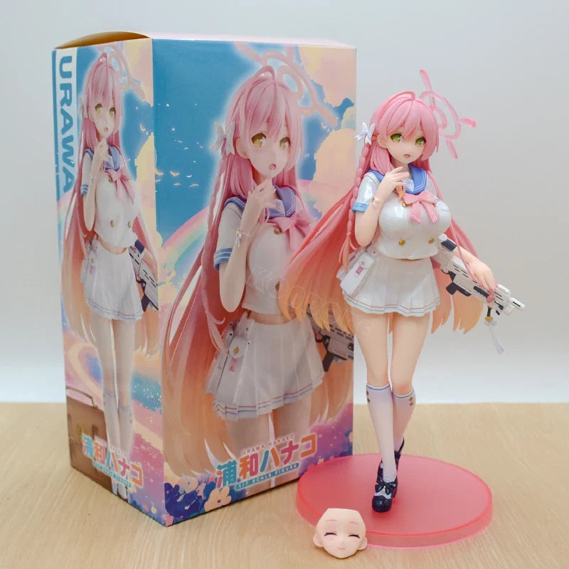 25cm Blue Archive Tsukatsuki Rio Anime Girl Figure Urawa Hanako/Asuma Toki Action Figure Asuna Ichinose Figurine Model Doll Toys