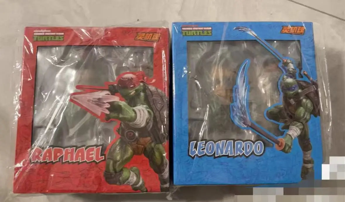 Authentic Lingjihun Leonardo/Raphael/Michelangelo/Donatello Articulated Action Figures