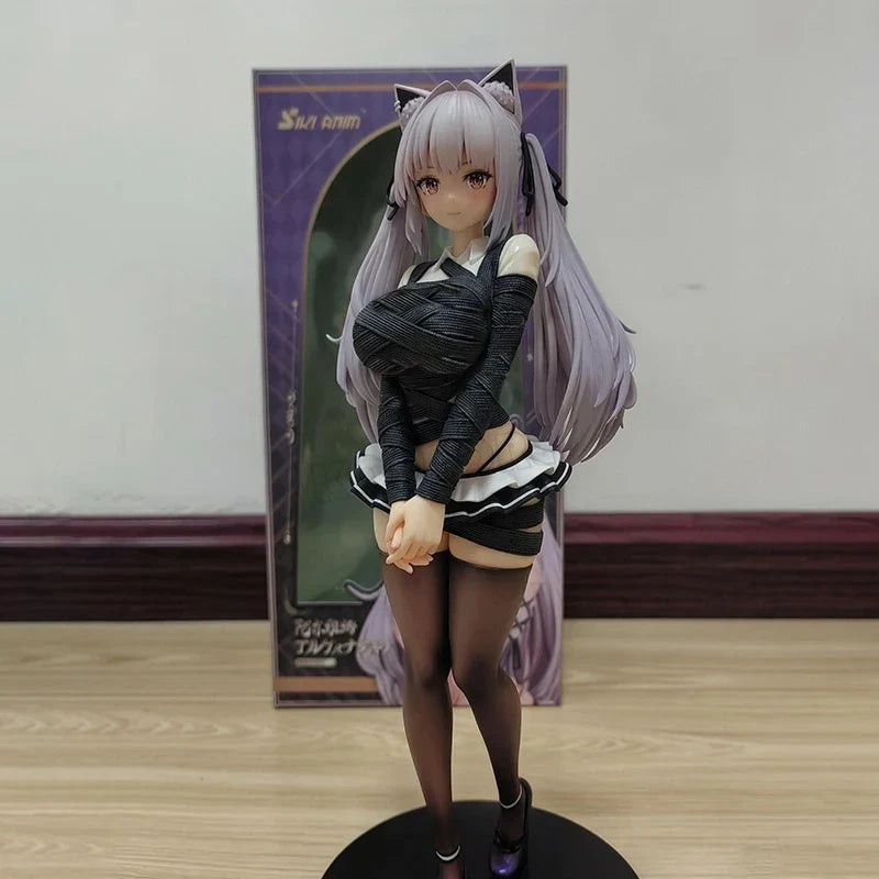 27cm PINKMANGO Shisuta-erufu By Sorananiiro Anime Girl Figure Nun/Sister Elf Action Figure Tsuki Uzaki Figurine Model Doll Toys