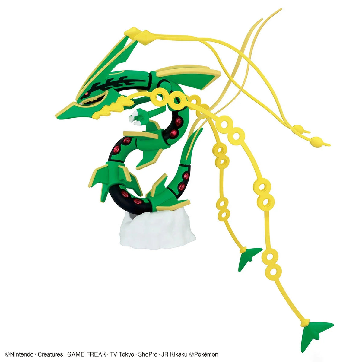 In Stock BANDAI POKEMON PokePla PLAMO COLLECTION 61 Rayquaza Mega Evolution Anime Action Figures Assembly Model Toy