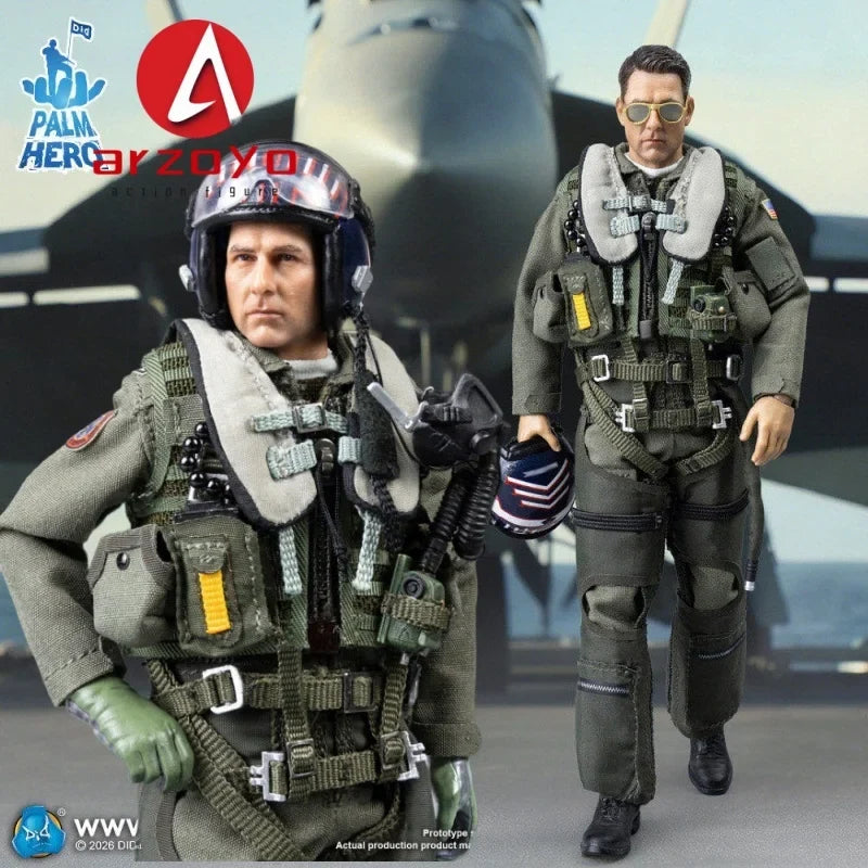 DID XM80031 1/12 Male Navy Instructor Pilot Soldier Super Flexible Action Figure 6'' Collectable Model Doll