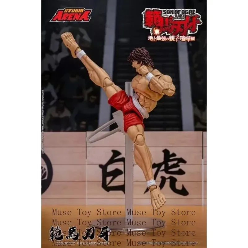 2025 Q3 Storm Toys BHSA01 1/12 Hanma Baki Double Head Action Figure Mini Soldier Figurine Model Full Set Collectible Toy
