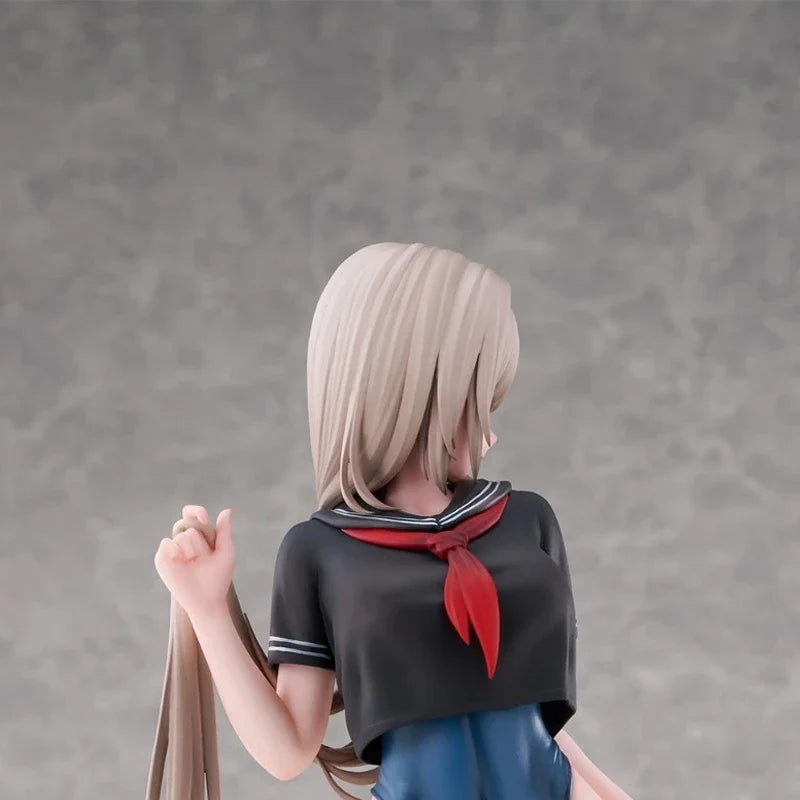 28cm Tsugi no Jugyou wa Suiei Yuzu Anime Girl Figure Pool Open Day Getting Ready To Change Clothes Yuzu Action Figure Model Toys
