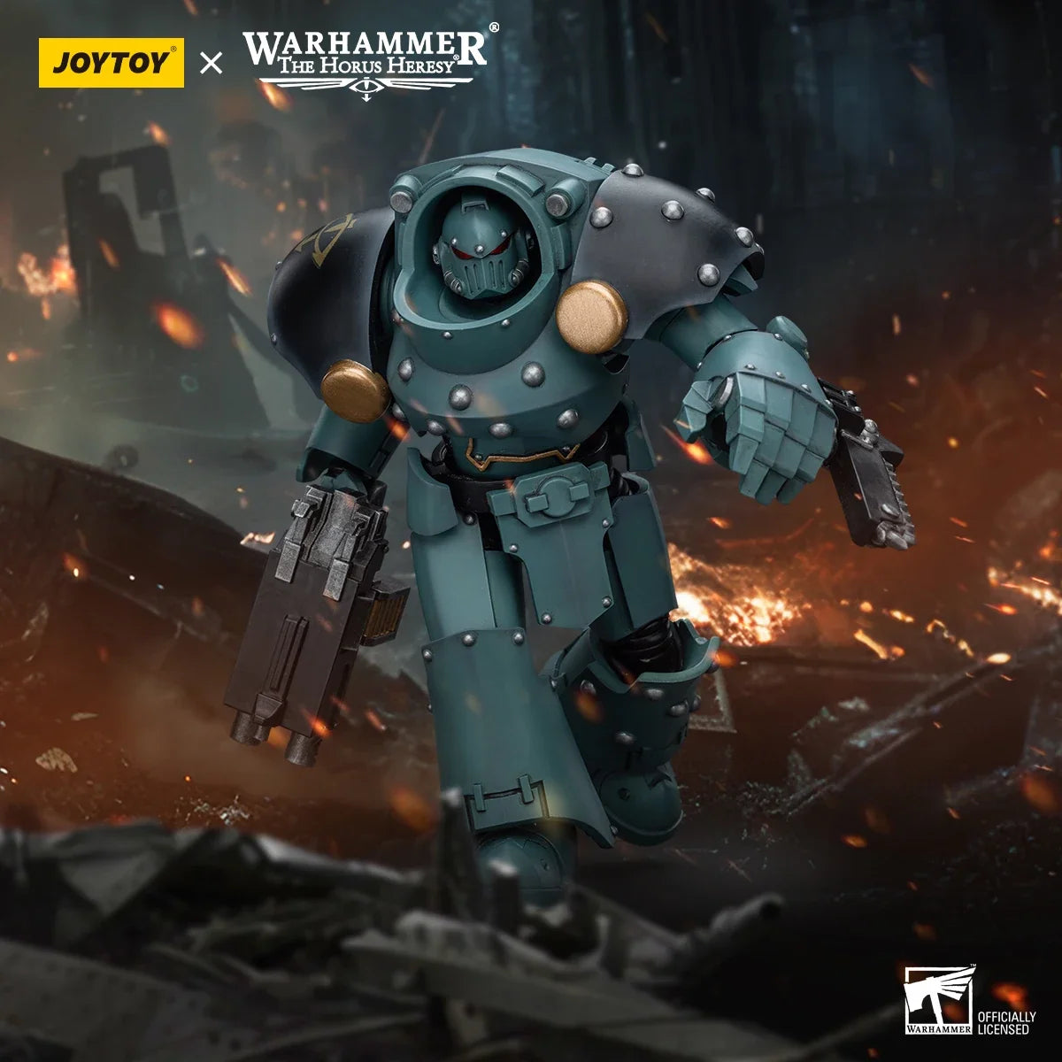 JOYTOY Warhammer 40K 1/18 Action Figure Sons Of Horus Tartaros Terminator Squad Anime figures Toys Model