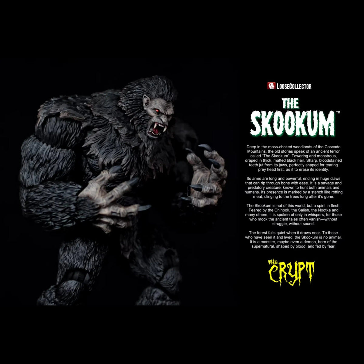 【Ready Stock】 Original LC Studio Yeti Bigfoot Skookum Figure Model Toy Toy Gift Collection