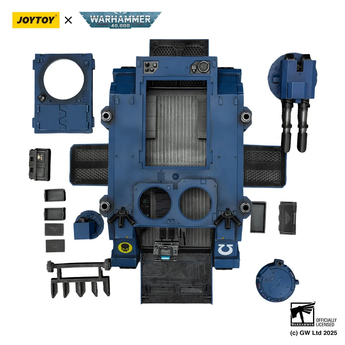JOYTOY 1/18 Warhammer 40K Action Figures Ultramarines Razorback with Twin Lascannon Decoration