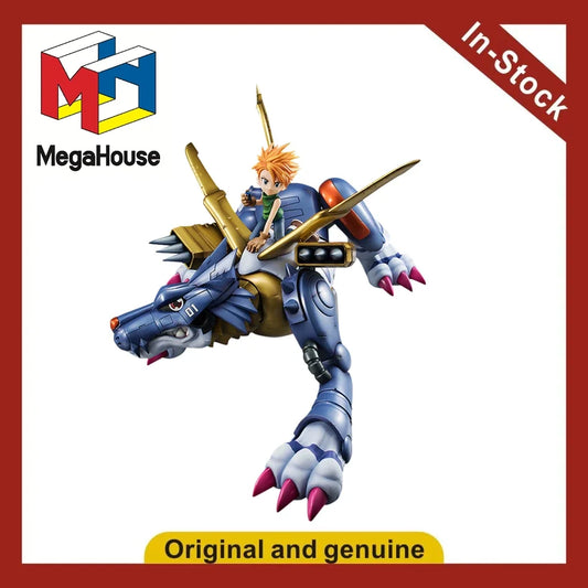 【UA】 MegaHouse Precious G.E.M. Digimon Steel Garuru and Yamato Ishida Figures Models Toys Gifts