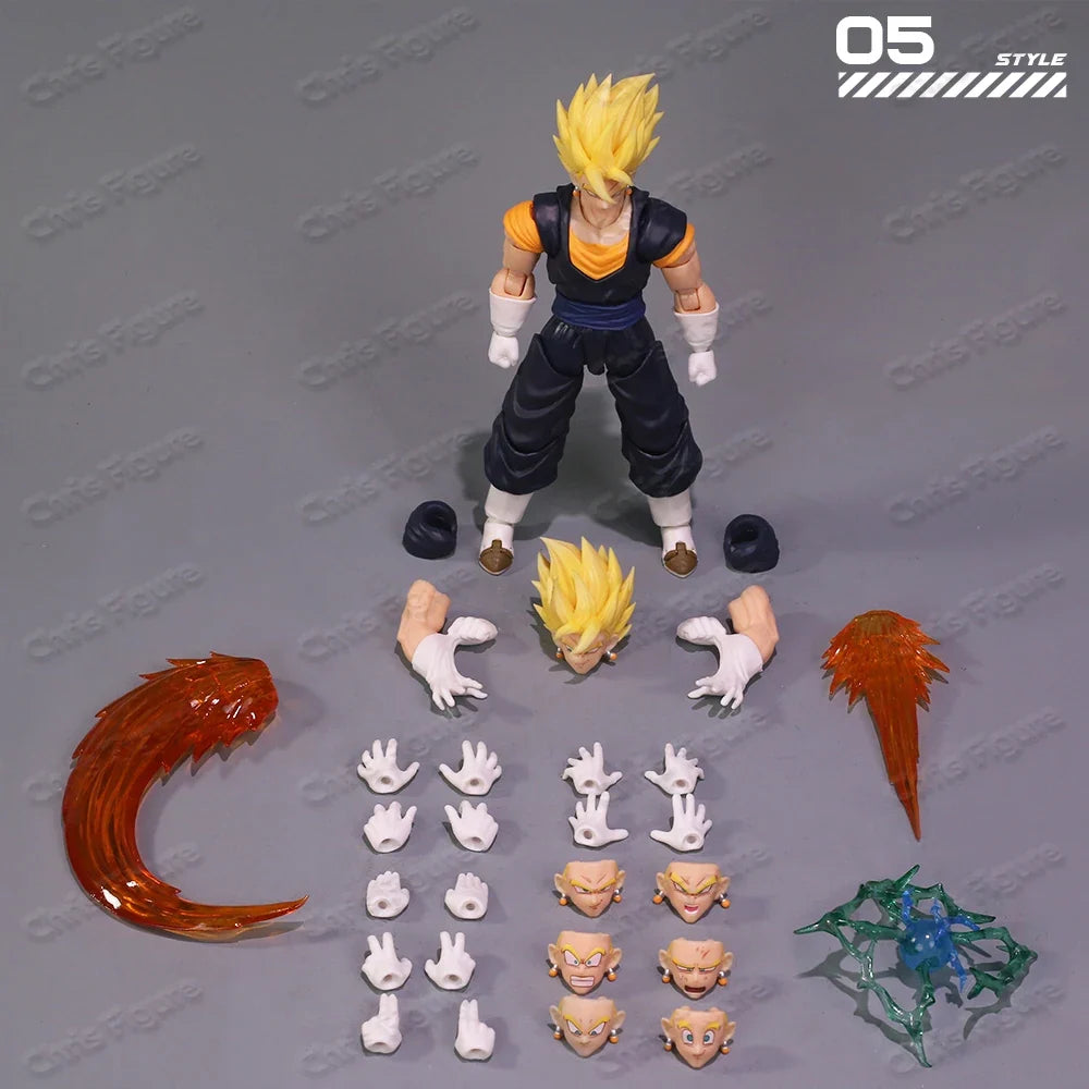 In Stock YGmw Studio OC Dragon Ball SHF Super Saiyan Fusion Warrior Vegito 07 Anime Action Figure PVC Figures Collectible Model