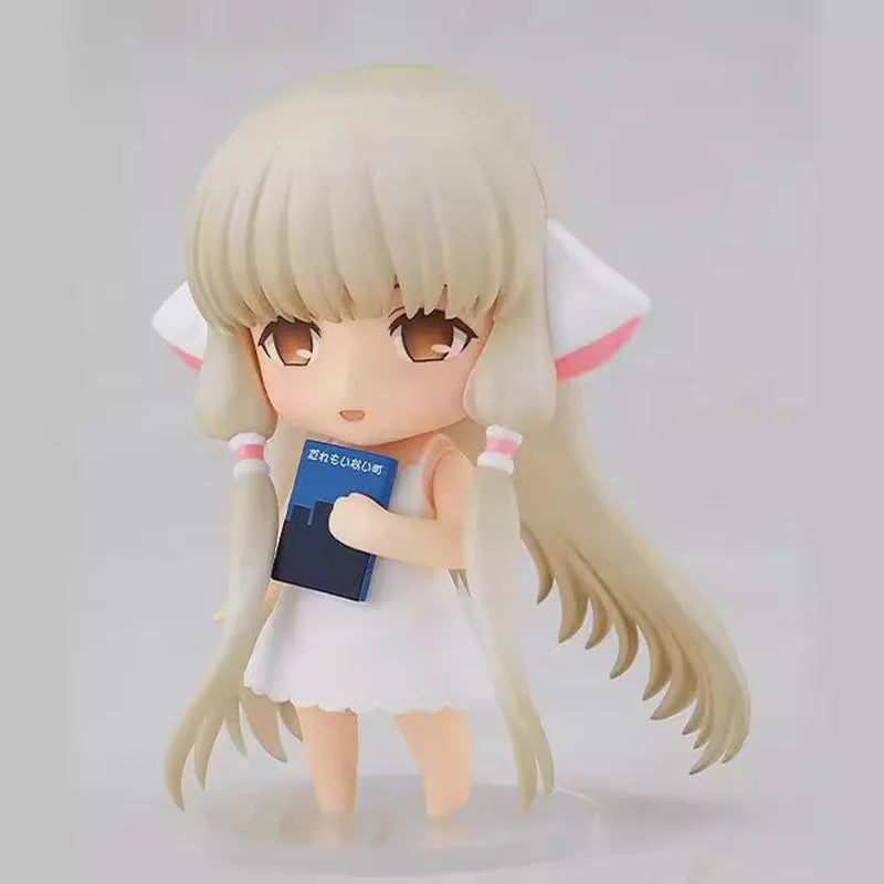 Anime Chobits Chi 2053 Q Version Movable Interchangeable Face Boxed Action Figure Desktop Ornament For Anime