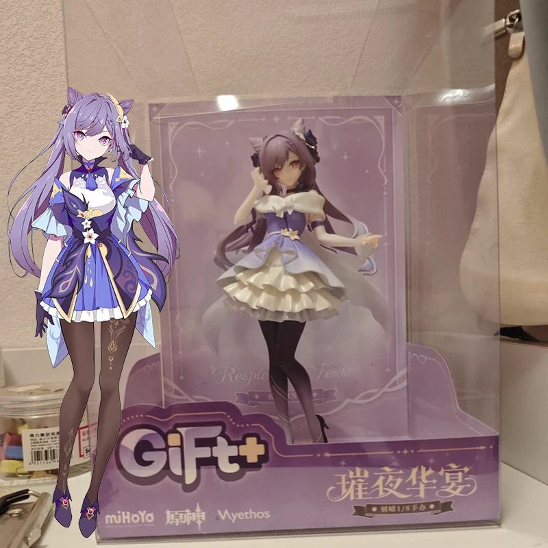 Myethos Series New In Stock Genshin Impact Keqing Crystalline Night Banquet Ver.1/8 Figure Collectibles Birthday Gift Anime Fans