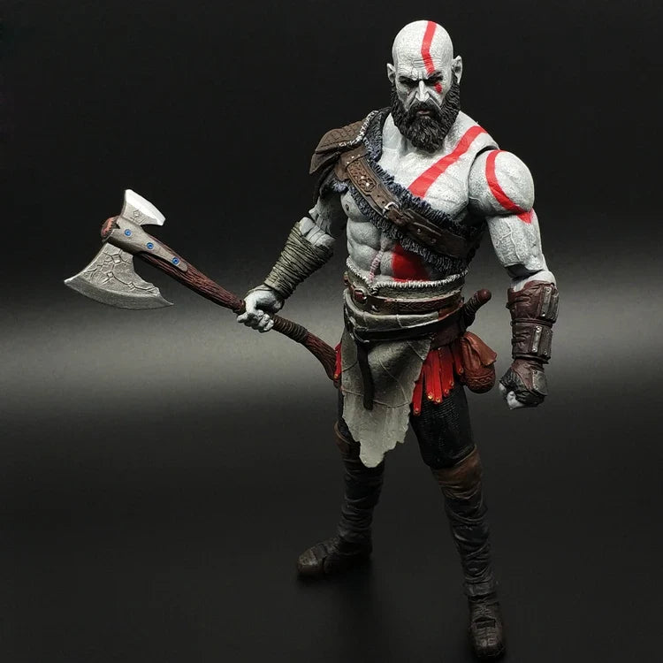 Limited Edition 7-inch Figure Model Kratos and Son, Movable Doll Collection Ornament