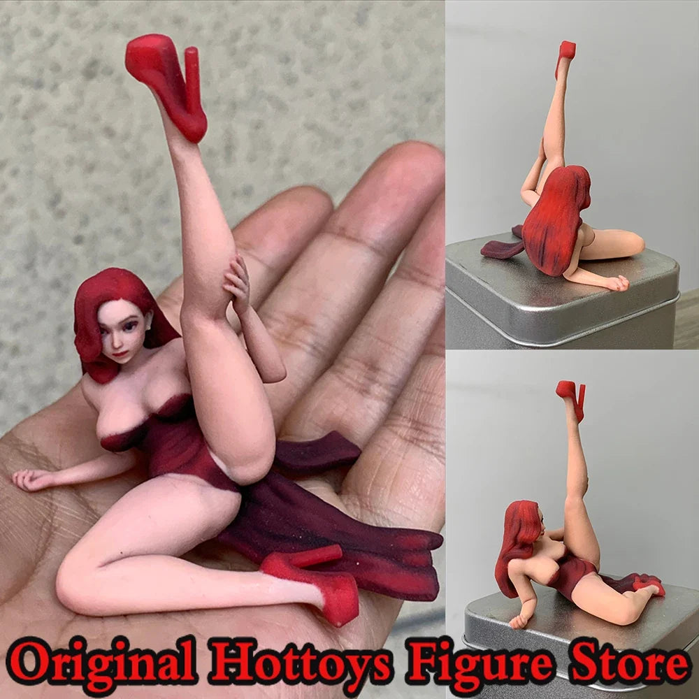 In Stock 1/16 Scale Women Soldier Cute Bunny Lady Mini Art Sculpture Full Set About 7.6cm Action Figure Model Doll Collection