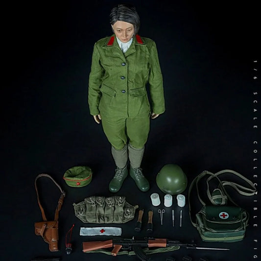 In Stock minitimes toys M052 1/6 Scale Female Soldier Health Worker Full Set for 12inchs Action Figure Model Toys Gifts