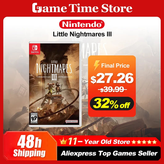 Little Nightmares 3 Nintendo Switch Game Deals 100% Official Physical Game Card for Nintendo Switch OLED Lite Game Console