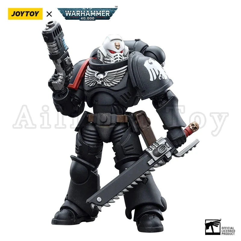 JOYTOY 1/18 Action Figure 40K Raven Guard Intercessors Anime Military Model