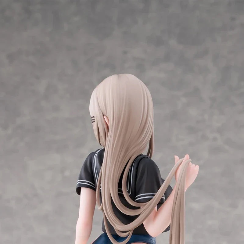 28cm Tsugi no Jugyou wa Suiei Yuzu Anime Girl Figure Pool Open Day Getting Ready To Change Clothes Yuzu Action Figure Model Toys