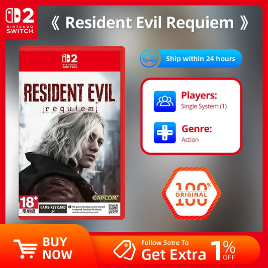 Nintendo Switch 2 Game Deals - Resident Evil Requiem - 100% Original Physical Nintendo Game Card NS2