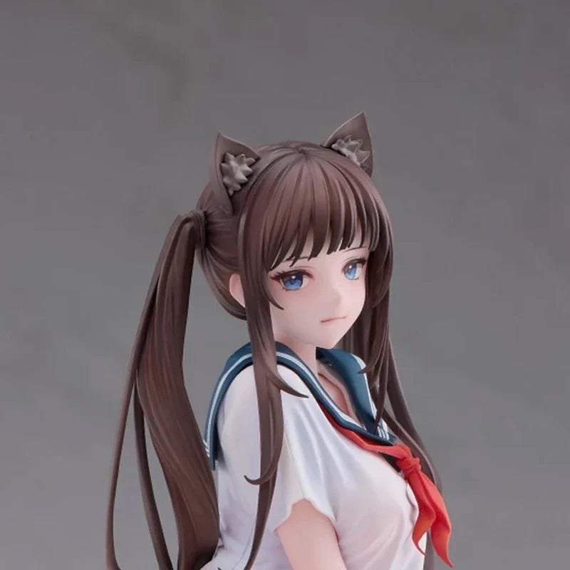 20cm After School Cat Ear ChunMoMo Anime Girl Figure Chun Momo Action Figure Tamomo Figurine Japanese Collectible Model Doll Toy