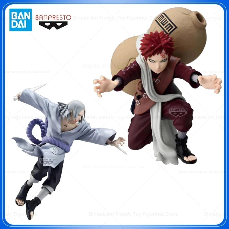 Bandai In Stock Banpresto Original Vibration Stars Anime Naruto Kimimaro Gaara Action Figures Model Toys Collector Gift DT