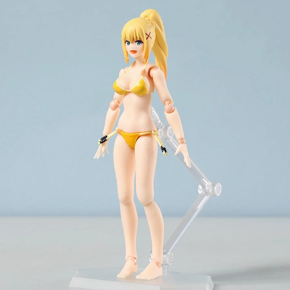 figma Darkness Swimsuit ver. EX-065 PVC Action Figure Model Doll Toy Colletible Figurals