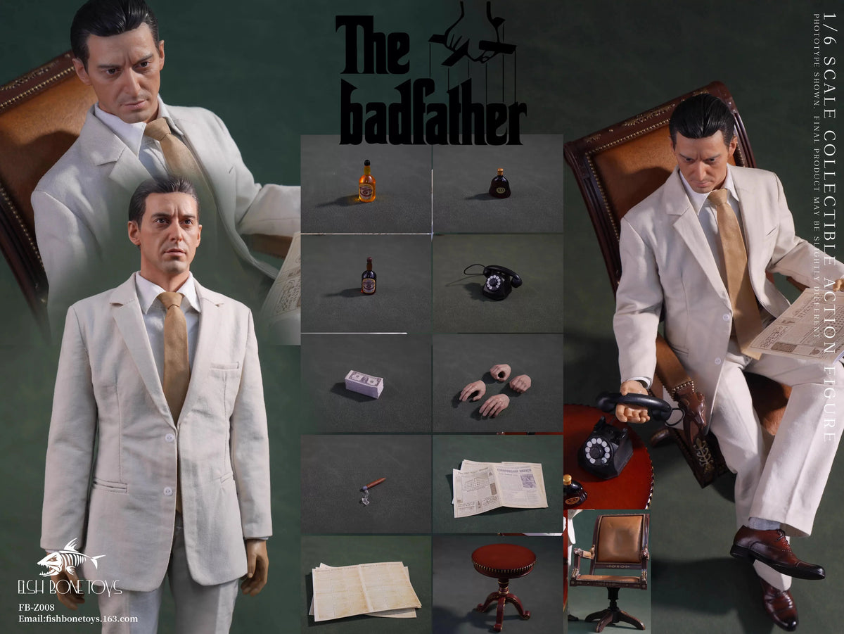 FISH BONETOYS 1/6 FB-Z008 Young Al Pacino Actor Action Figure 12inches Flexible Collection Doll