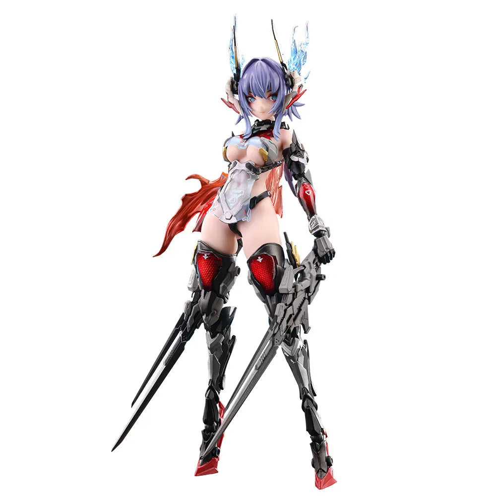 Animester Mecha Girl Action Figure Nuclear Gold Reconstruction Thunder Task Force Babella Articulated Joints Flexible PVC Body