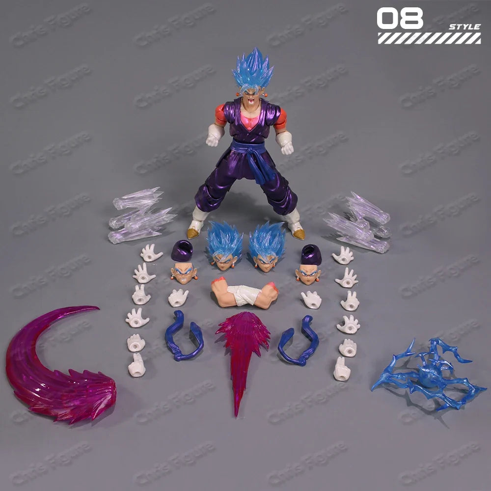 In Stock YGmw Studio OC Dragon Ball SHF Super Saiyan Fusion Warrior Vegito 07 Anime Action Figure PVC Figures Collectible Model