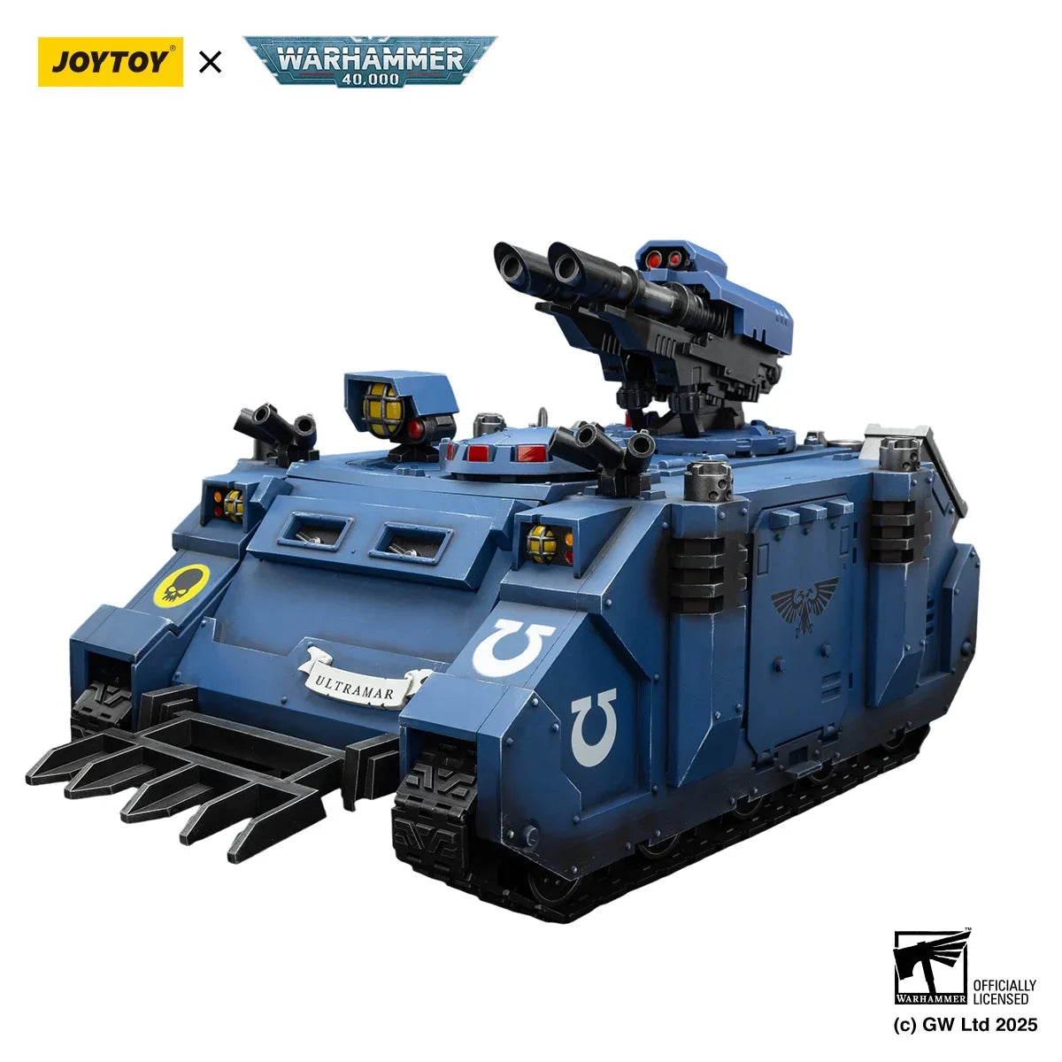 JOYTOY 1/18 Warhammer 40K Action Figures Ultramarines Razorback with Twin Lascannon Decoration