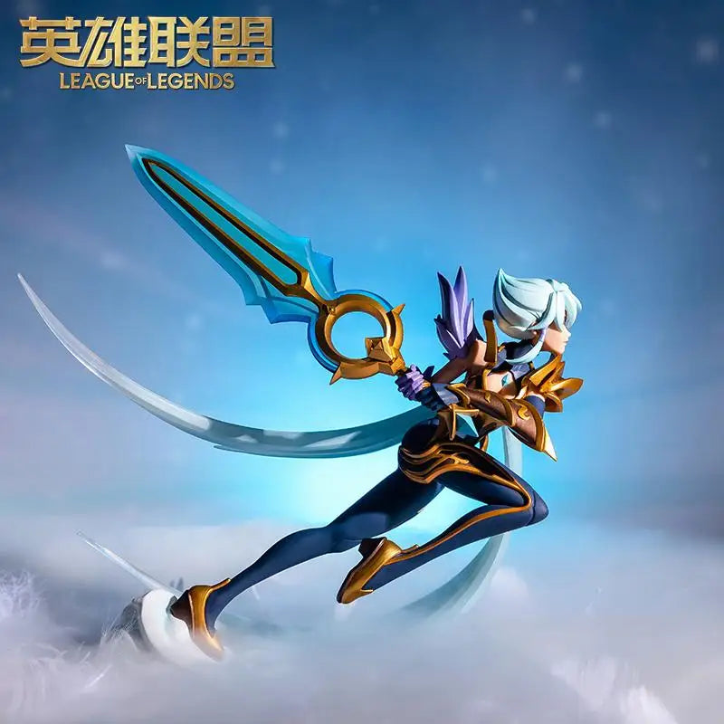 Original LOL League of Legends Gwnya Sononu Raven Medium Sculpture Anime Action Doll Series Accessories Models Toys Gifts