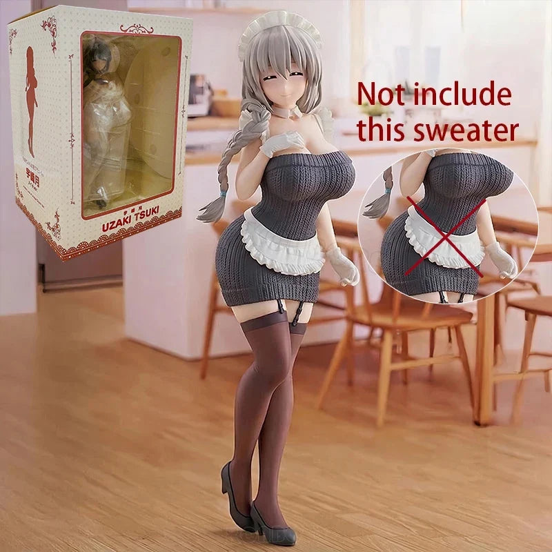 21cm SkyTube TOMO Wedding Dress Kamino Shizuku Anime Girl Figure Uzaki-chan wa Asobitai! Tsuki Uzak Action Figure Model Doll Toy