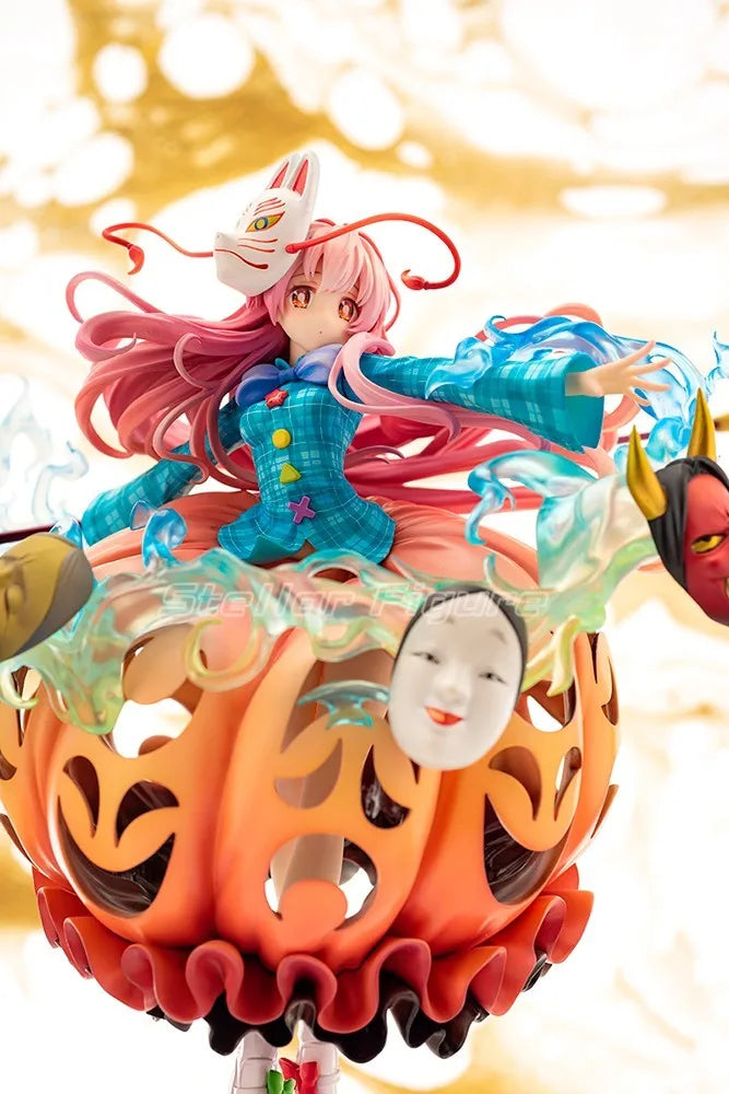 【SF】In Stock QuesQ Touhou Project Hata No Kokoro 1/8 Scale Figures Original Model Collection
