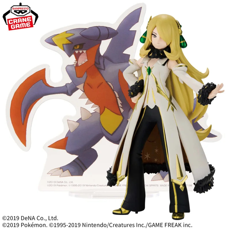 In Stock [Genuine] Original Bandai Banpresto Pokemon Masters EX Panel Spectacle Garchomp Cynthia Figure Model Doll Collector Toy