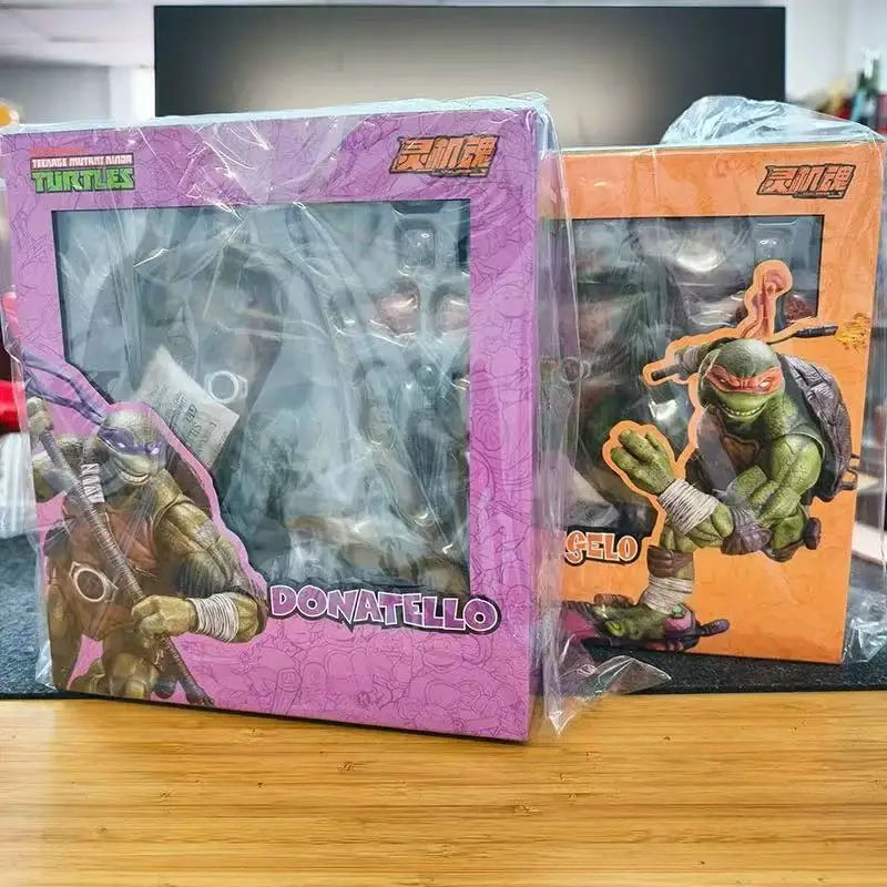 Authentic Lingjihun Leonardo/Raphael/Michelangelo/Donatello Articulated Action Figures