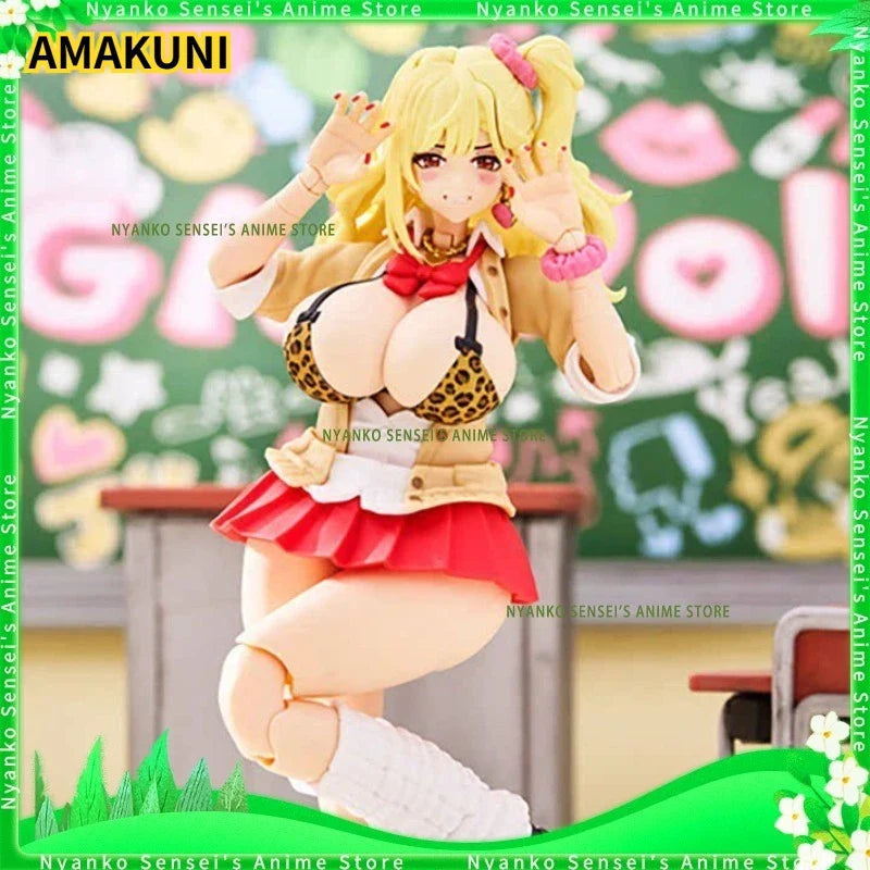 In Stock AMAKUNI GALHolic Nanaho 1/10 Plastic Model Kit Action Figure Mecha Musume Anime Model Trendy Toys Desktop Collectibles