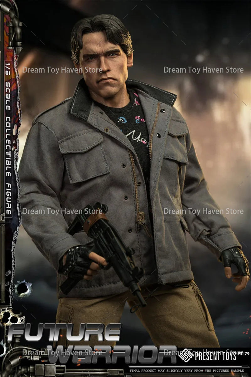 PRESENT TOYS PT-sp79 1/6 Scale Male Soldier Future Warrior Arnold T1 T800 Full Set 12Inch Action Figure Model Collection