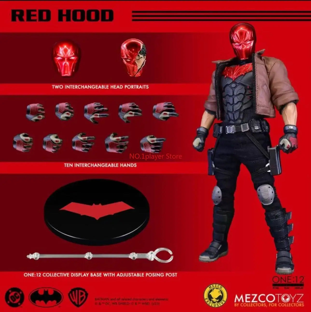 In Stock Mezco Ant DC Red Hood Red Hood 1/12 Action Figure