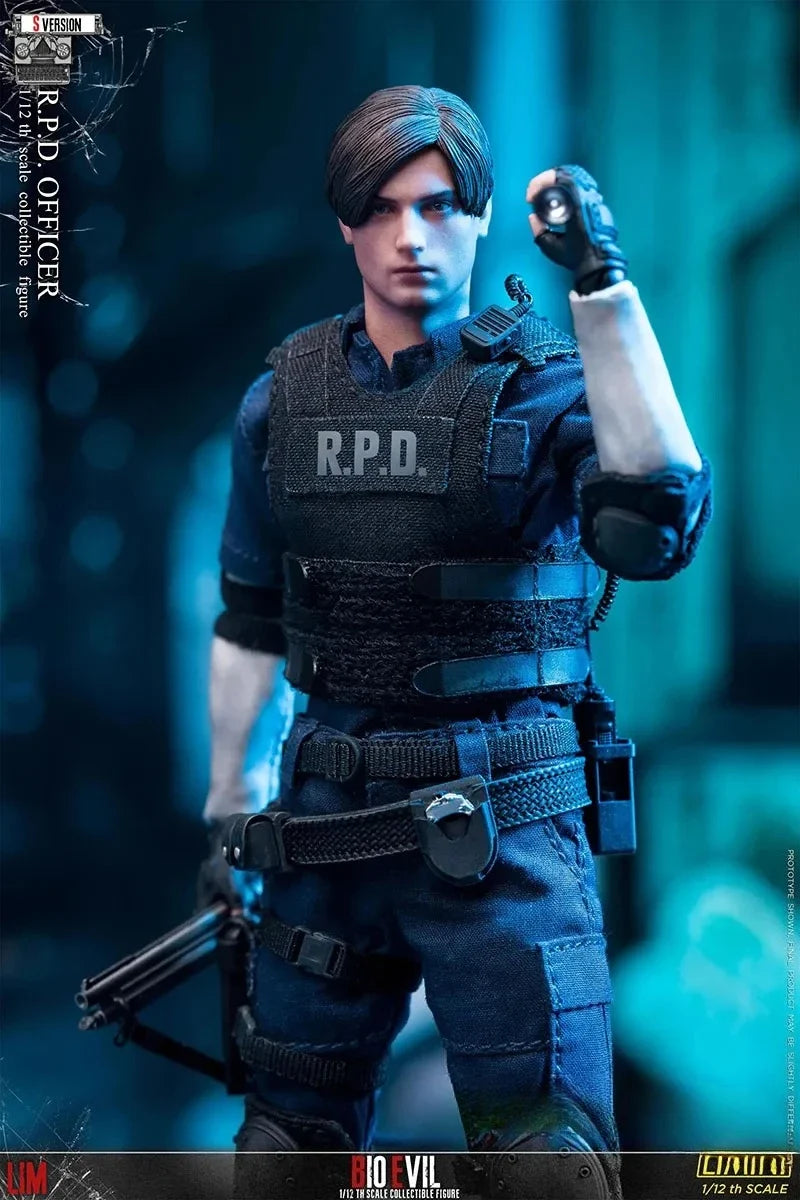 LIMTOYS LiMiNi 1/12 Scale Collectible Figure Leon Kennedy RPD Police Officer Dolls Full Set 6inch Men Soldier Action Figure Body