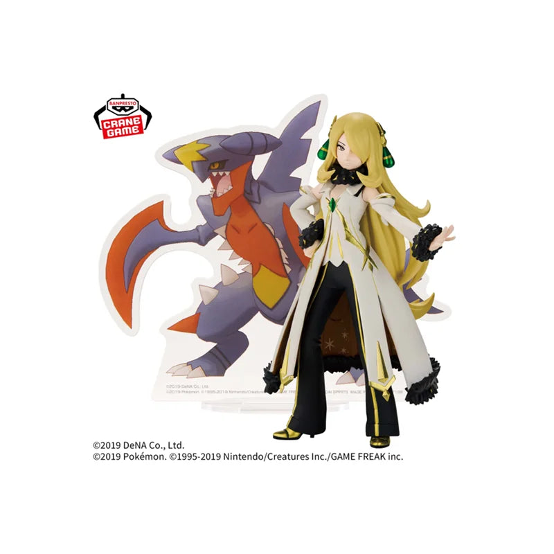 In Stock [Genuine] Original Bandai Banpresto Pokemon Masters EX Panel Spectacle Garchomp Cynthia Figure Model Doll Collector Toy