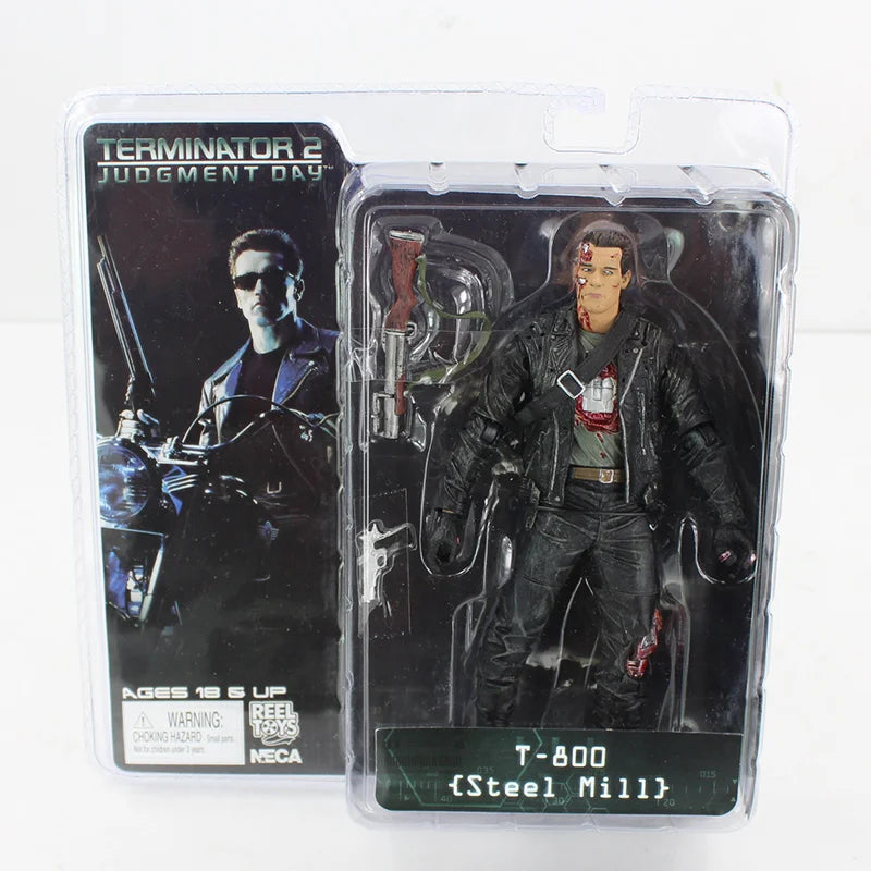 NECA The Terminator T-800 T-1000 Endoskeleton Collection Action Figure PVC Model Toy Doll Figurals Gift